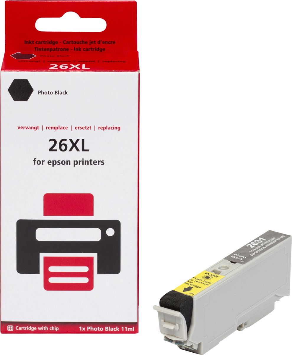 Epson 26XL (T2631) inktcartridge |Zwart| - Pixeljet